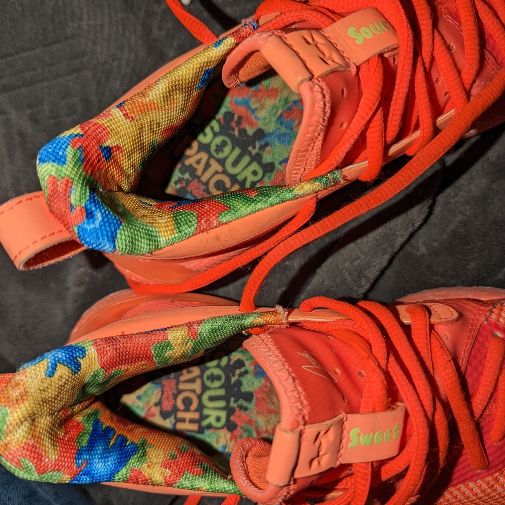 Steph Curry Sour patch shoes size 3.5 youth